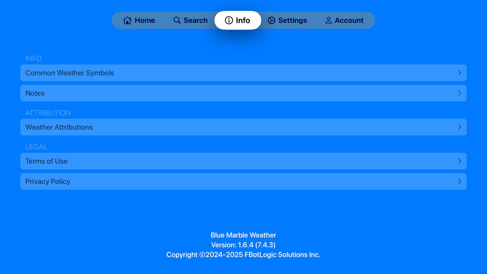Settings View